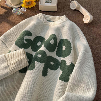 Ikdienas vīriešu džemperis ar apdruku