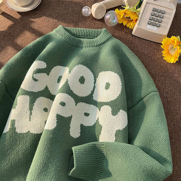 Ikdienas vīriešu džemperis ar apdruku