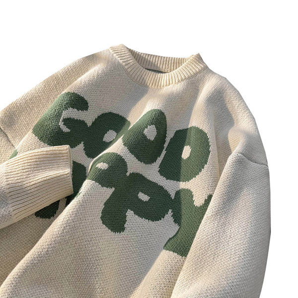 Ikdienas vīriešu džemperis ar apdruku