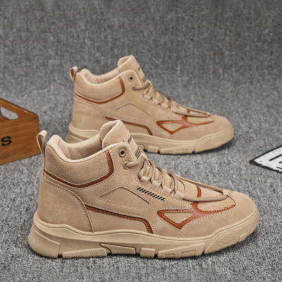 Jauna modeļa vīriešu zābaki ar šņorēm - trīs krāsas