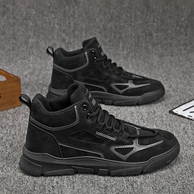 Jauna modeļa vīriešu zābaki ar šņorēm - trīs krāsas