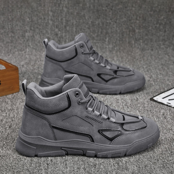 Jauna modeļa vīriešu zābaki ar šņorēm - trīs krāsas