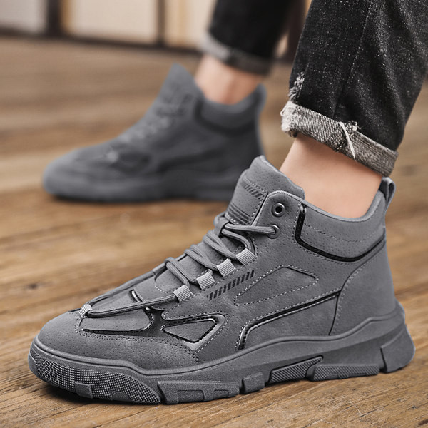 Jauna modeļa vīriešu zābaki ar šņorēm - trīs krāsas