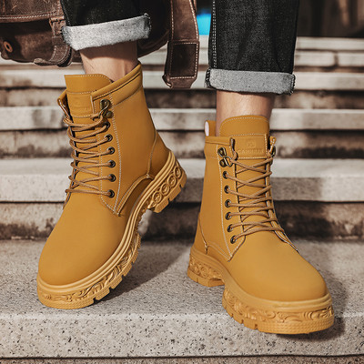 Muške cipele od eko kože sa grubim đonom