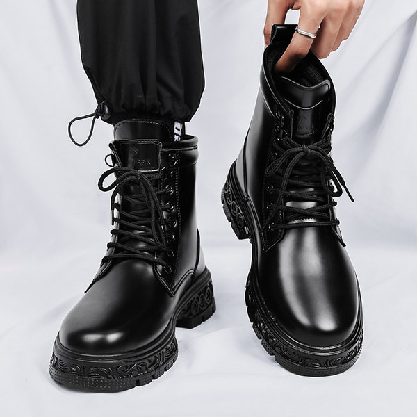 Muške cipele od eko kože sa grubim đonom