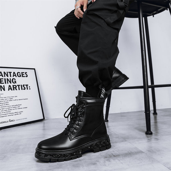 Muške cipele od eko kože sa grubim đonom