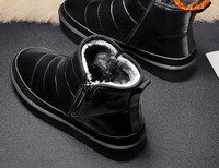 Vīriešu ziemas zābaki ar siltu oderi un rāvējslēdzēja aizdari