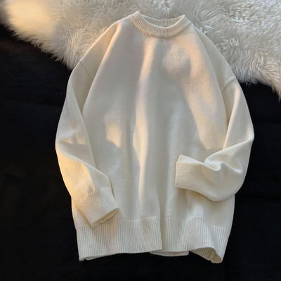 Ανδρικό πουλόβερ με οβάλ λαιμόκοψη - πολλά χρώματα