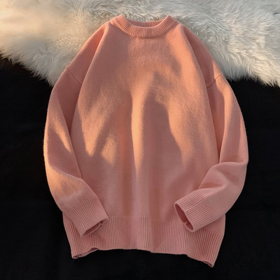 Ανδρικό πουλόβερ με οβάλ λαιμόκοψη - πολλά χρώματα