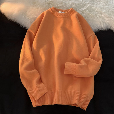 Ανδρικό πουλόβερ με οβάλ λαιμόκοψη - πολλά χρώματα