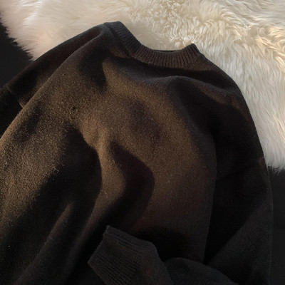 Ανδρικό πουλόβερ με οβάλ λαιμόκοψη - πολλά χρώματα