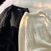 Ανδρικό πουλόβερ φθινοπωρινό-χειμώνα ρετρό μοντέλο με στάμπα