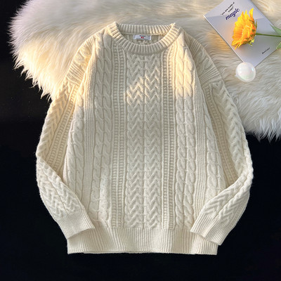 Ανδρικό πουλόβερ φθινοπωρινό-χειμώνα ρετρό μοντέλο με στάμπα