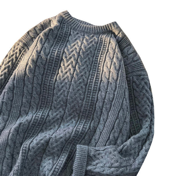 Ανδρικό πουλόβερ φθινοπωρινό-χειμώνα ρετρό μοντέλο με στάμπα