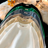 Ανδρικό χαλαρό πουλόβερ με ανοιχτόχρωμο λαιμόκοψη - Πολλαπλά χρώματα