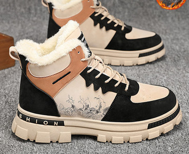 Ανδρικές μπότες casual με πουπουλένια φόδρα - τέσσερα χρώματα