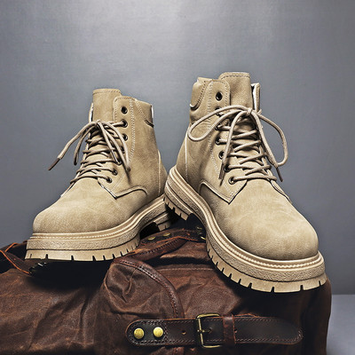 Muške jesensko-zimske čizme s vezicama