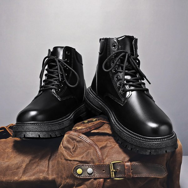 Muške jesensko-zimske čizme s vezicama