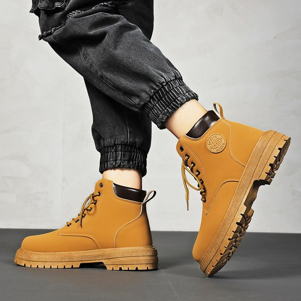 Muške jesensko-zimske čizme s vezicama
