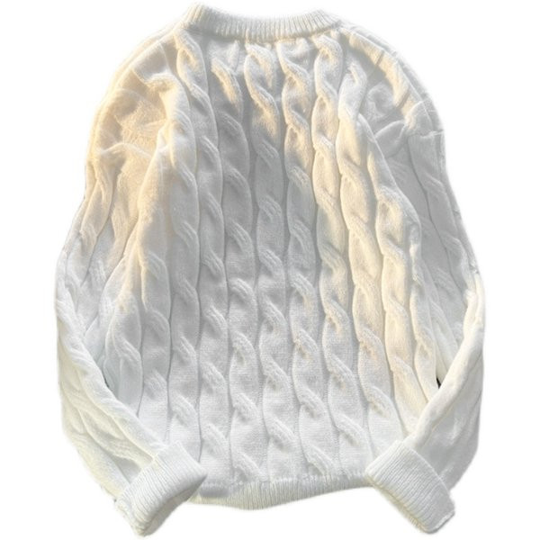 Retro modelio vyriškas megztinis su raštu