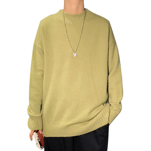 Ikdienas džemperis ar augstu apkakli vīriešiem