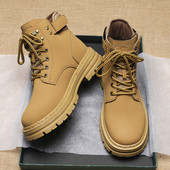 Jauna modeļa vīriešu zābaki ar šņorēm