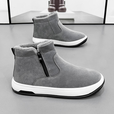 Ανδρικά μποτάκια casual με φερμουάρ