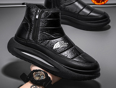 Jauna modeļa ziemas zābaki ar mīkstu oderi vīriešiem