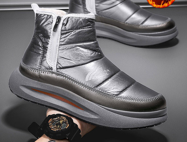 Jauna modeļa ziemas zābaki ar mīkstu oderi vīriešiem