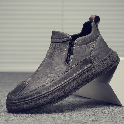 Ikdienas ziemas apavi ar plakanu zoli un rāvējslēdzēju