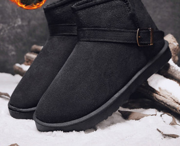 Νέο μοντέλο ανδρικές μπότες με πούπουλο - μαύρο και γκρι χρώμα