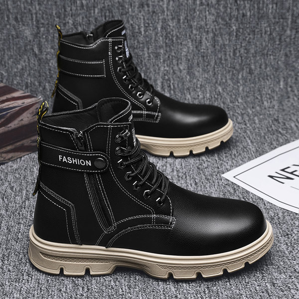 Muške gležnjače od eko kože sa natpisom