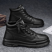 Novi model muških čizama od umjetne kože sa vezicama