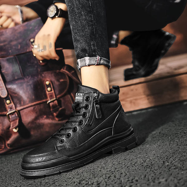 Novi model muških čizama od umjetne kože sa vezicama