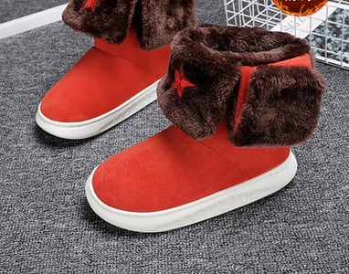 Muške zimske čizme s ravnim potplatom i puhom