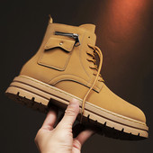 Ανδρικές χειμερινές μπότες με κορδόνια - δύο μοντέλα