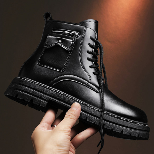 Ανδρικές χειμερινές μπότες με κορδόνια - δύο μοντέλα