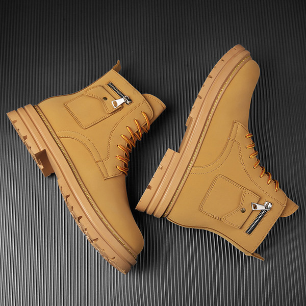 Ανδρικές χειμερινές μπότες με κορδόνια - δύο μοντέλα