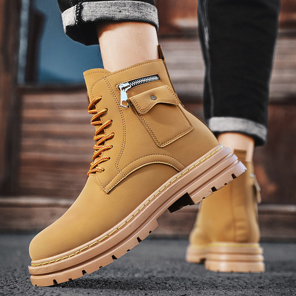 Ανδρικές χειμερινές μπότες με κορδόνια - δύο μοντέλα