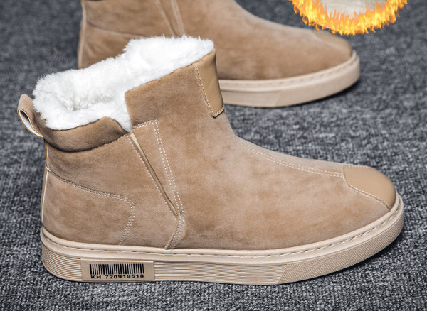 Χειμερινά ανδρικά μποτάκια με πουπουλένια φόδρα