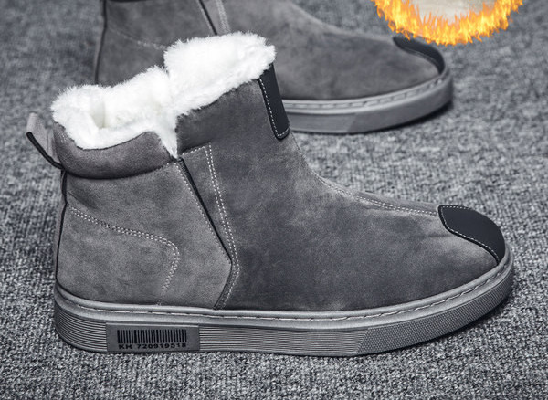 Χειμερινά ανδρικά μποτάκια με πουπουλένια φόδρα