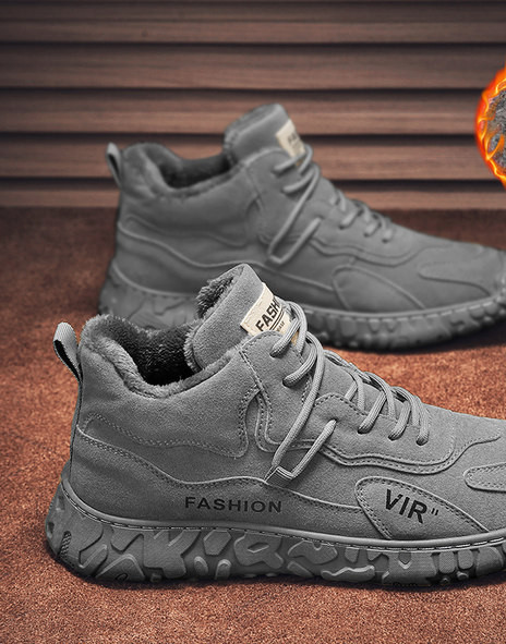 Vīriešu ziemas apavi ar šņorēm un oderi