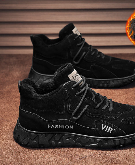 Vīriešu ziemas apavi ar šņorēm un oderi