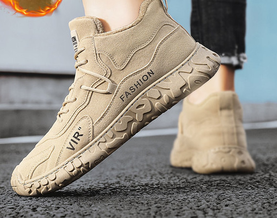 Vīriešu ziemas apavi ar šņorēm un oderi