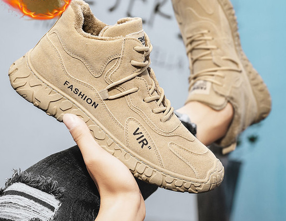 Vīriešu ziemas apavi ar šņorēm un oderi