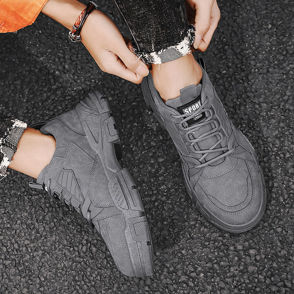 Δερμάτινα χειμερινά ανδρικά παπούτσια με κορδόνια