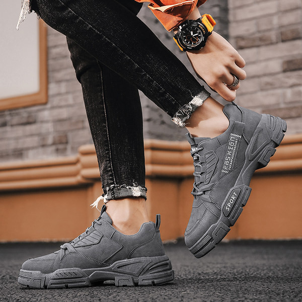 Δερμάτινα χειμερινά ανδρικά παπούτσια με κορδόνια