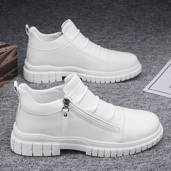 Muške kožne tenisice s patentnim zatvaračem