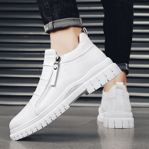 Muške kožne tenisice s patentnim zatvaračem