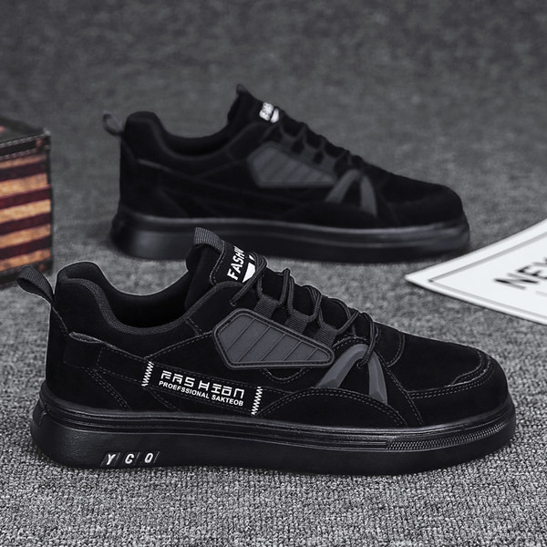 Muške jesensko-zimske cipele s vezicama i ravnim potplatom